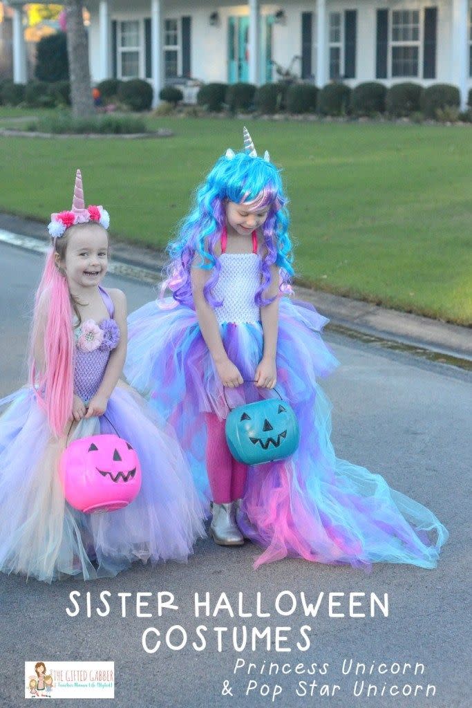 Unicorn Sisters Halloween Costumes