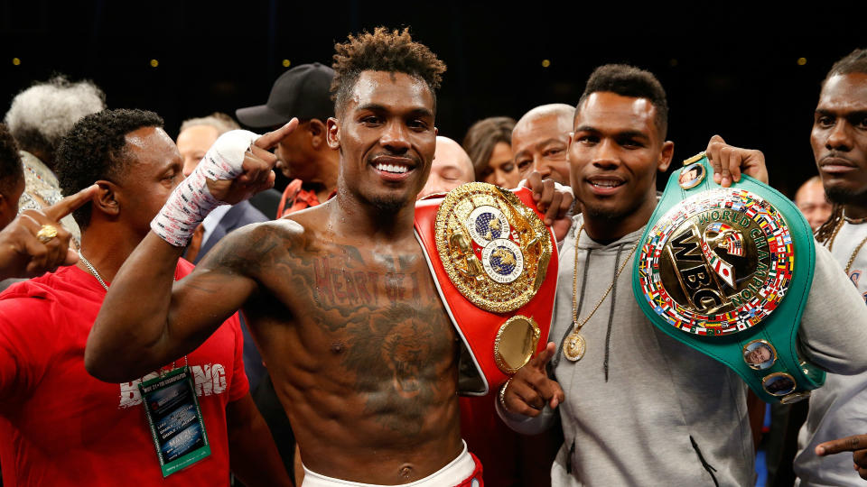 Jermall (L) and Jermell Charlo headline Saturday’s PBC card on Fox. (Getty Images)