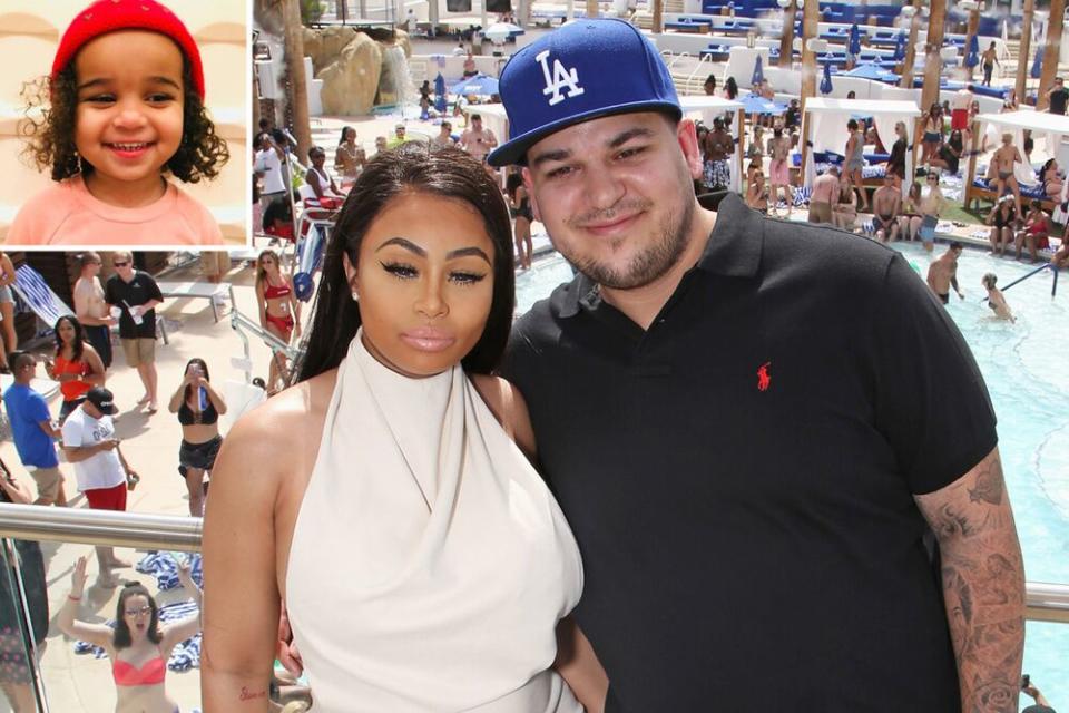 Dream Kardashian (inset), Blac Chyna and Rob Kardashian | Gabe Ginsberg/Getty; Inset: Rob Kardashian/Twitter