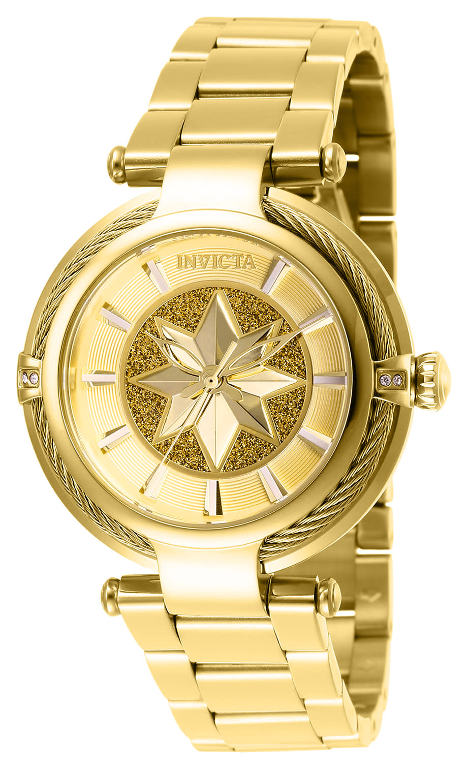 Captain Marvel Invicta gold watch (also available in rose gold), $279 (Photo: Invicta)