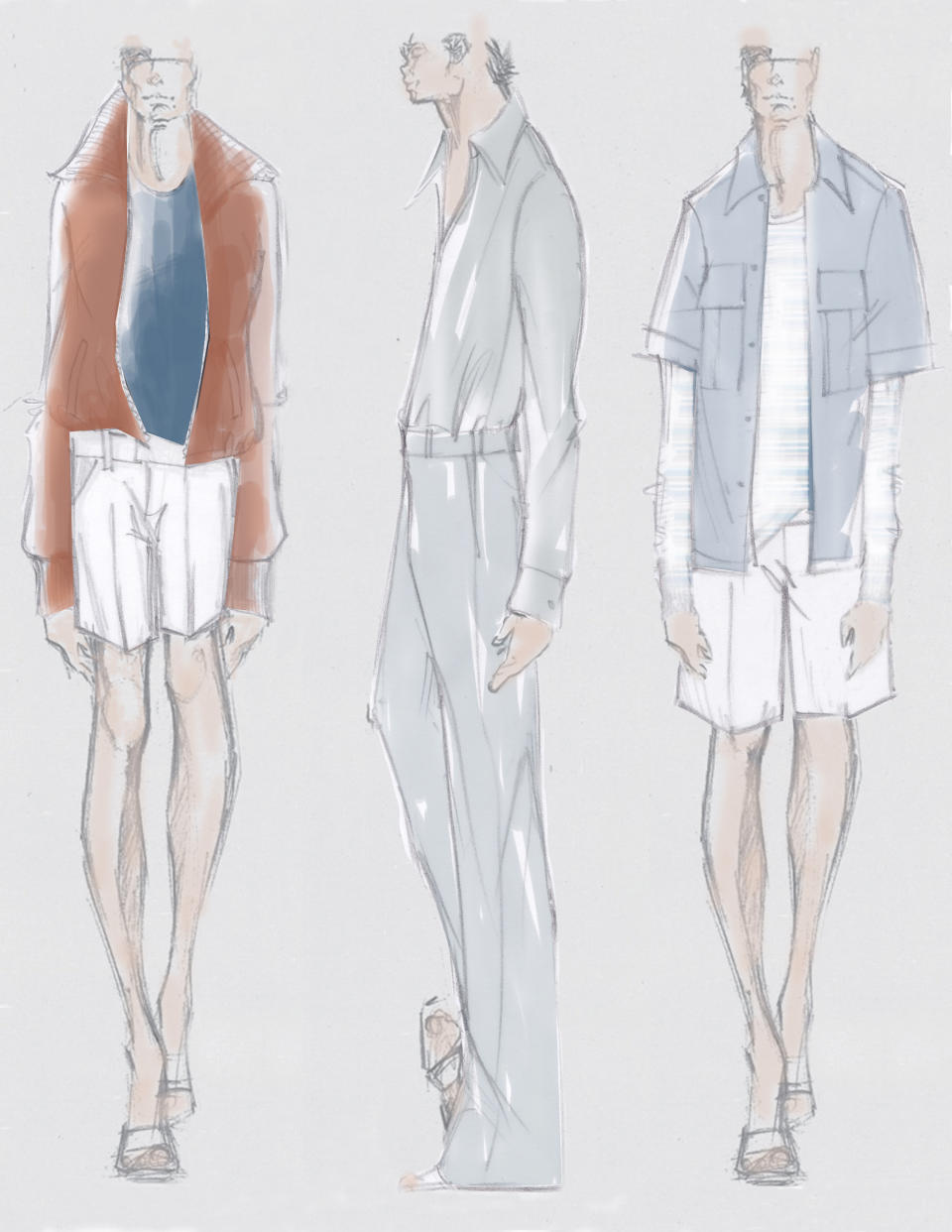 A sneak peek at the spring 2023 collection for Bugatchi, designed by Keegan.