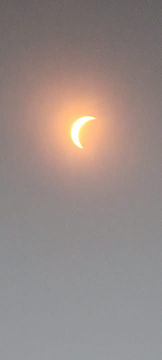 View of the eclipse from Austin, Texas, on April 8 (Courtesy: Rubi Gallegos)