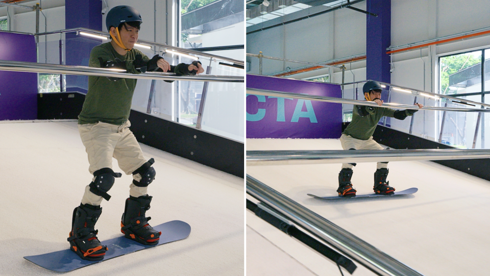 Snowboard trial class at Trifecta's media preview (Photos: Yahoo Southeast Asia)