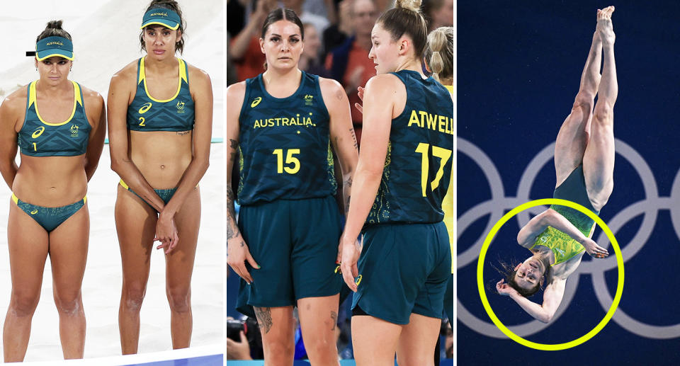 Maddison Keeney alongside the Opals and women's beach volleyball team.