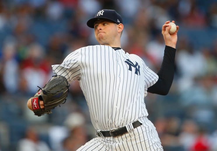 Jordan Montgomery and the Yankees dodged a bullet on Saturday. (Getty)