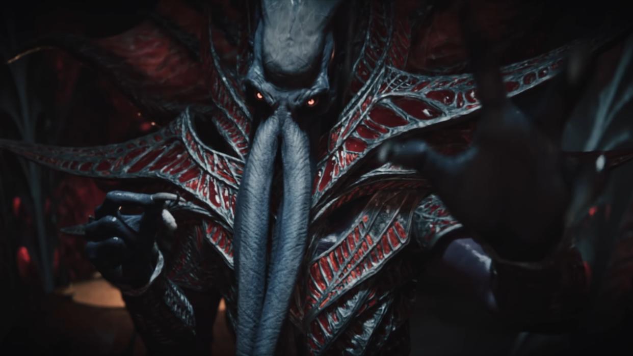  A mindflayer looking sinister in Baldur's Gate 3. 