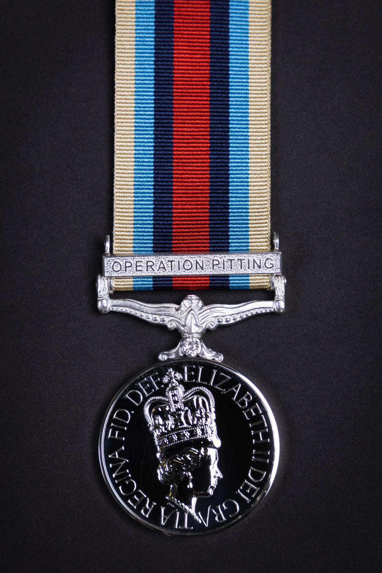 The new medal recognising the evacuation from Kabul, known as Operation Pitting (MoD/PA)