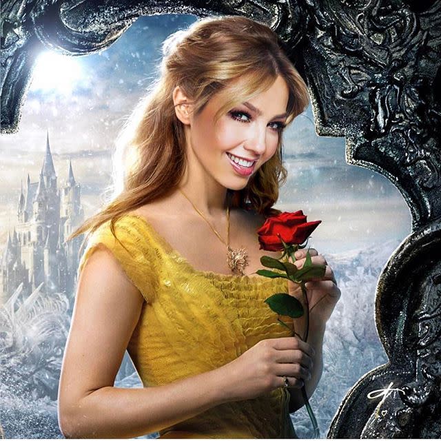 La semana pasada la cantante quiso convertirse un momento en una bella princesa/Thalia/Instagra