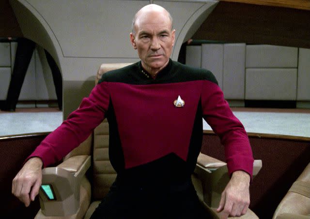 CBS via Getty Images Patrick Stewart on 'Star Trek: The Next Generation'
