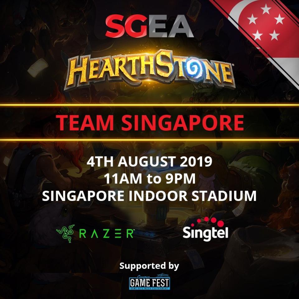 Team Singapore Hearthstone selection