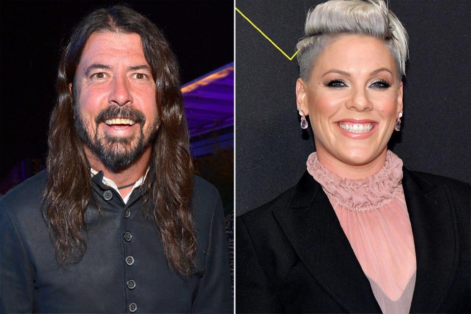 Dave Grohl and Pink