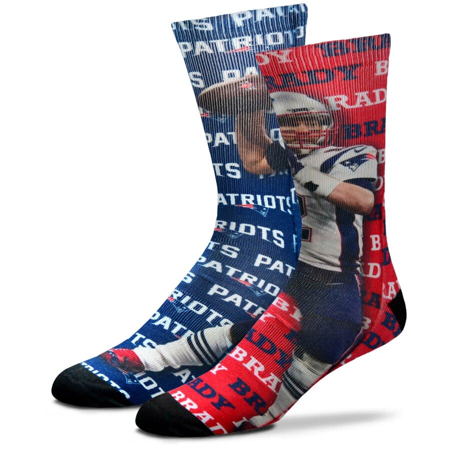 Tom Brady New England Patriots Say My Name Crew Socks