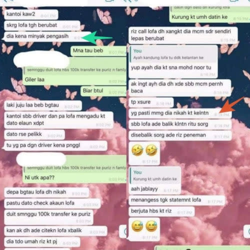 The said netizen uploaded a WhatsApp chat filled with baseless accusations