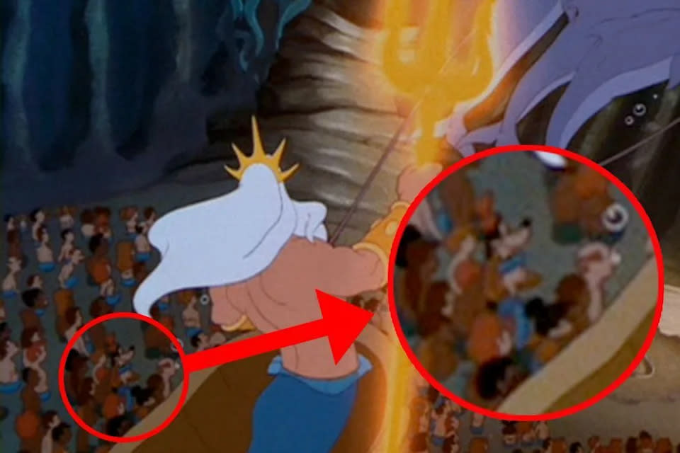 Mickey Mouse, Donald Duck and Goofy appeared in The Little Mermaid. (Disney)