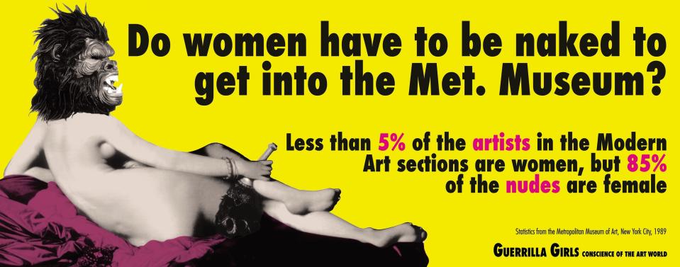 One of their most iconic images (Guerrilla Girls)