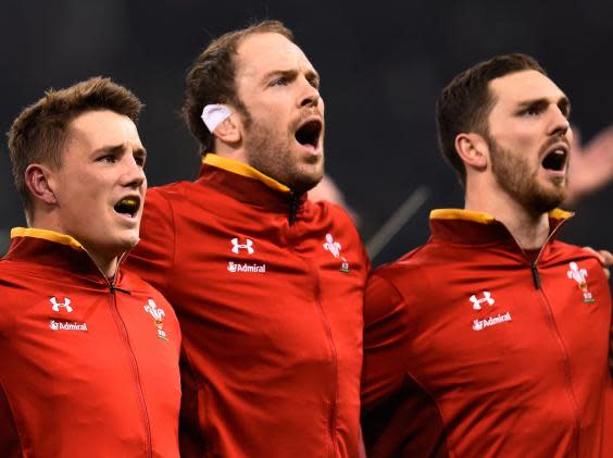 (L-R) Jonathan Davies, Alun Wyn Jones and George North (Getty)