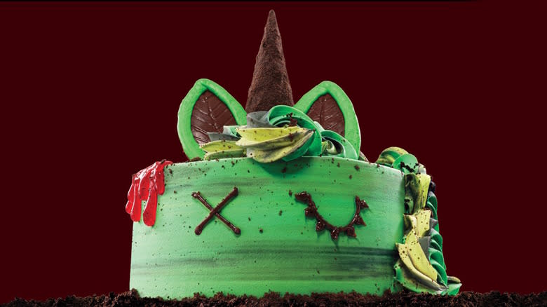 Baskin Robbins unicorn zombie cake