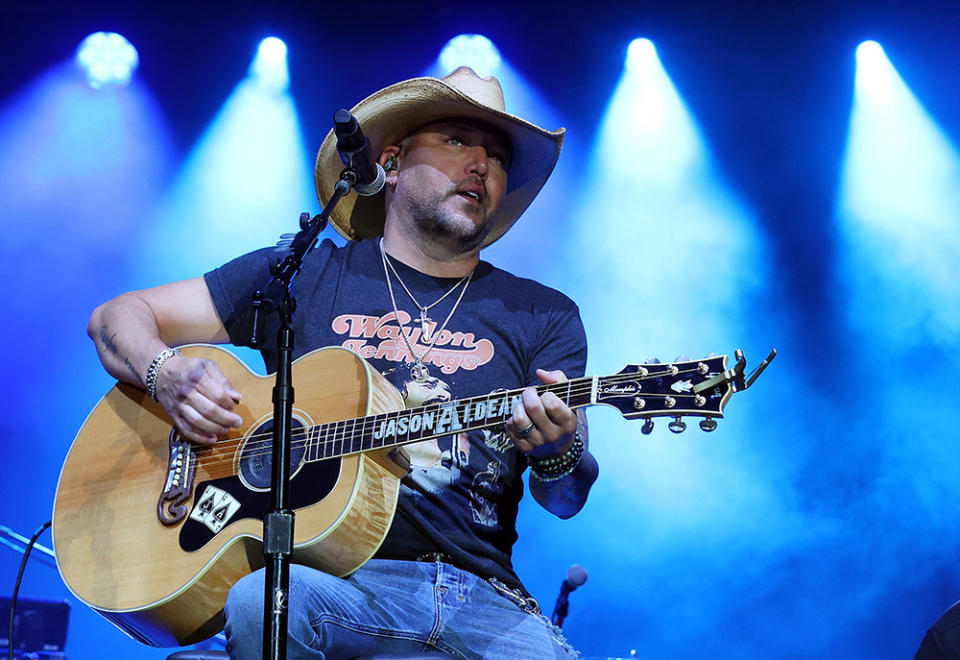 Jason Aldean performing in May 10 in The Colony, Texas. (Photo by Richard Rodriguez/Getty Images)