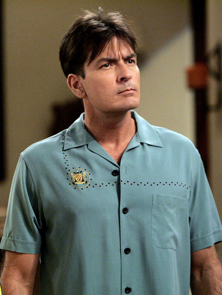 Charlie Sheen in Bowling Shirts