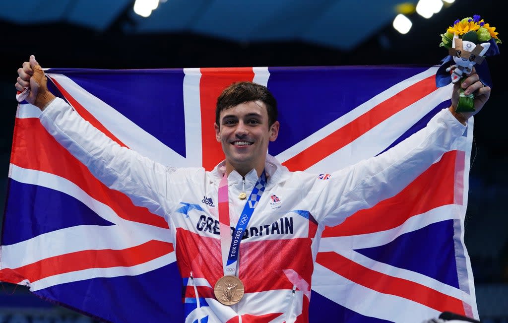 Tom Daley who has been made an Officer of the Order of the British Empire for services to diving, LGBTQ+ rights and charity (PA) (PA Wire)