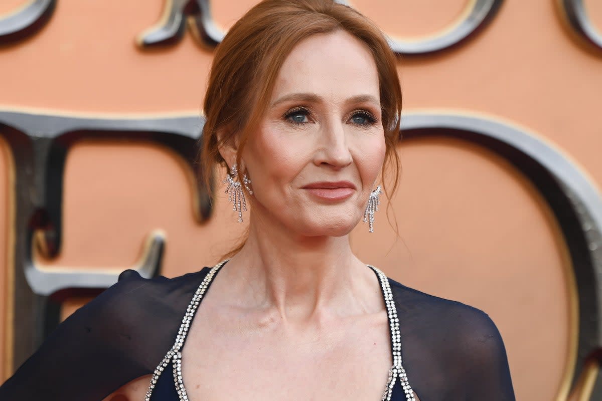 JK Rowling pictured at the ‘Fantastic Beasts: The Secrets of Dumbledore’ premiere in 2022 (Getty)