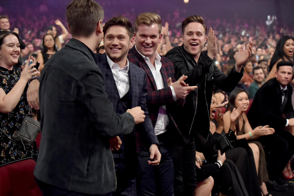 LOS ANGELES, CA - NOVEMBER 19:  Niall Horan  during the 2017 American Music Awards at Microsoft Theater on November 19, 2017 in Los Angeles, California.  (Photo by Jeff Kravitz/AMA2017/FilmMagic for dcp)