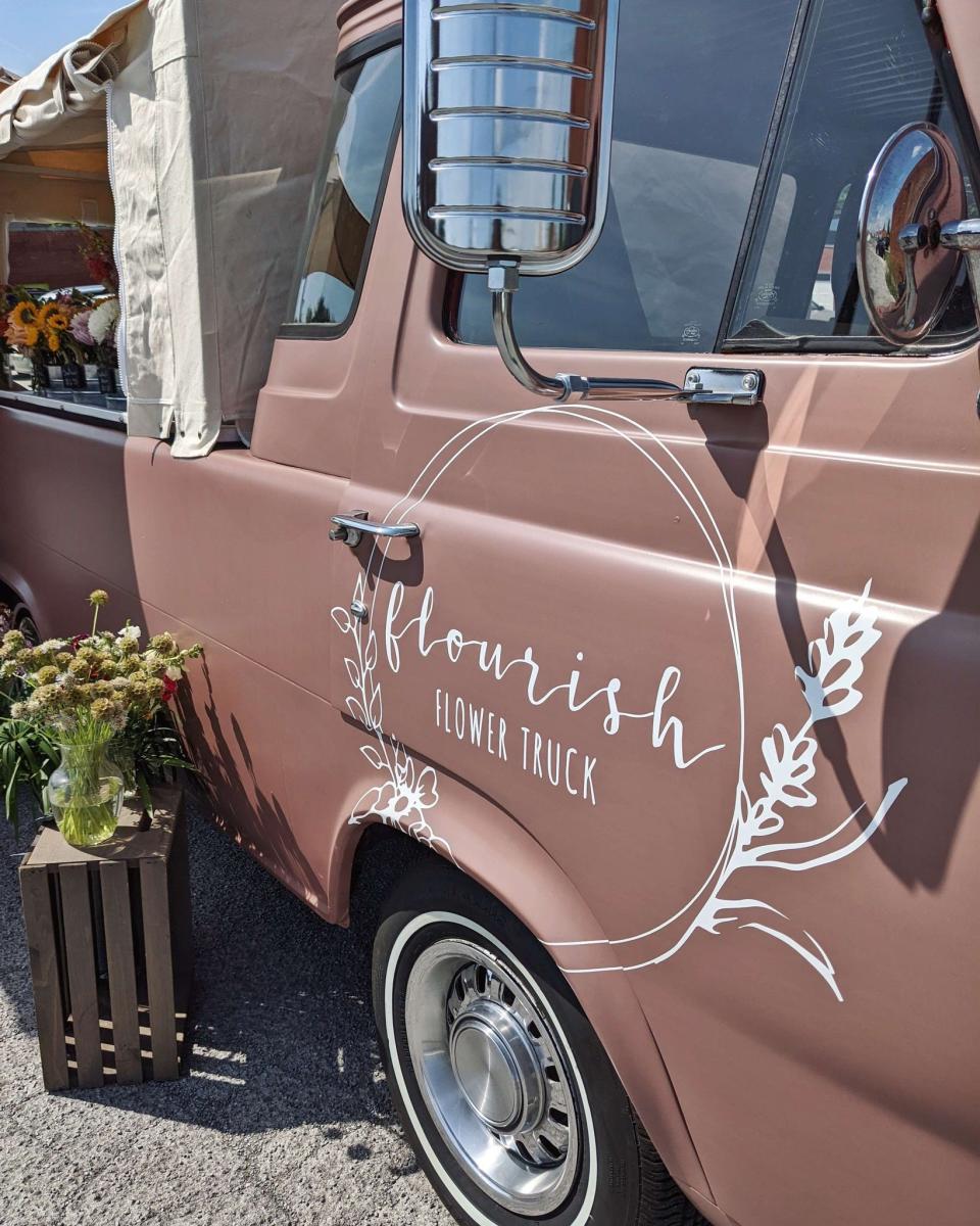 The new Flourish Flower Truck. Fountain City, June 9, 2022.