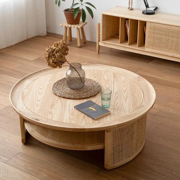 <p><a href="https://go.redirectingat.com?id=74968X1596630&url=https%3A%2F%2Fwww.homary.com%2Fitem%2F2tiered-modern-round-wood-coffee-table-with-rattan-base-42951.html&sref=https%3A%2F%2Fwww.housebeautiful.com%2Fshopping%2Ffurniture%2Fg40710891%2Fbest-coffee-tables%2F" rel="nofollow noopener" target="_blank" data-ylk="slk:Shop Now;elm:context_link;itc:0;sec:content-canvas" class="link ">Shop Now</a></p><p>2-Tiered Japandi Coffee Table</p><p>$419.99</p><p>homary.com</p><span class="copyright">Homary</span>