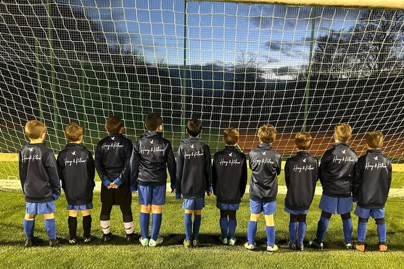 The Heaton Hawks Falcons under eights team in their kit