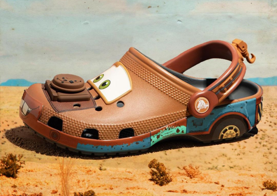 Crocs, 'Cars,' clog, cartoon, slip-on, collaboration.