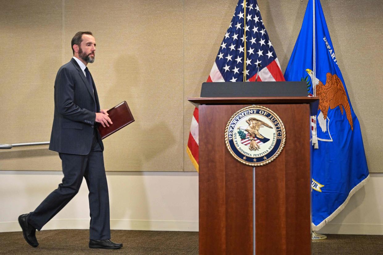 Special Counsel Jack Smith arrives to speak to the press at the US Department of Justice in Washington, DC, on June 9, 2023, announcing the unsealing of the indictment against former US President Donald Trump. Trump was indicted Friday on 37 counts in the Mar-a-Lago documents case after he illegally kept top secret files on US nuclear and weapons programs and defense plans after leaving the White House. "The unauthorized disclosure of these classified documents could put at risk the national security of the United States," the Justice Department said.