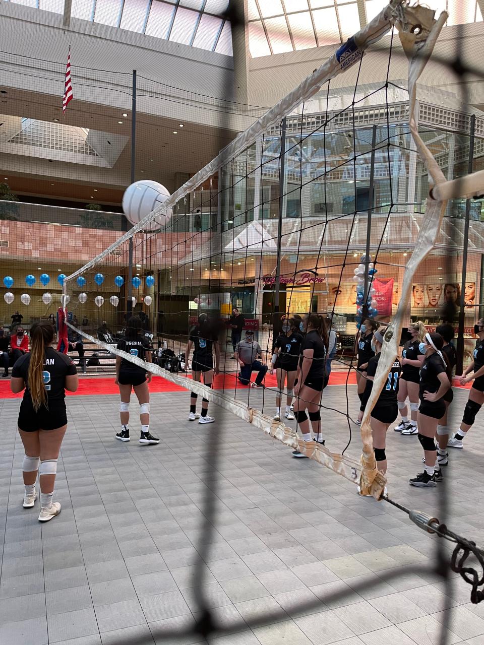 Sunland Park Mall has an indoor volleyball court that is used by members of the Wolf Pack Volleyball Club.
