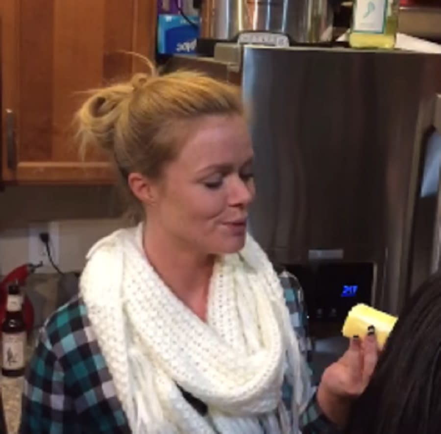 Woman swallows entire stick of butter at once and we’re impressed and slightly confused