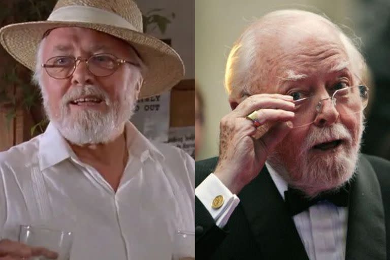 Mención especial para a el actor y productor Attenborough, quien falleció en el 2014 a causa de una insuficiencia cardíaca, pero que en una de sus últimas apariciones públicas lucía así (Captura: Jurassic Park)