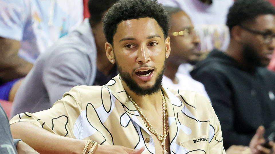 Ben Simmons is pictured attending the 2022 NBA Summer League.