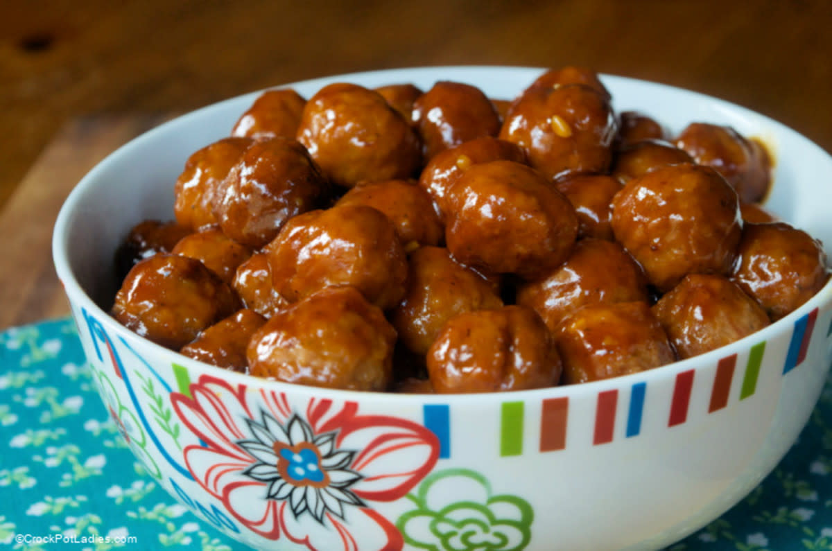 <p>Crock Pot Ladies</p><p>How do these meatballs have so much flavor? Tons of fresh garlic!</p><p><strong>Get the recipe: <a href="https://crockpotladies.com/crockpot-honey-garlic-meatballs/" rel="nofollow noopener" target="_blank" data-ylk="slk:Crock Pot Honey Garlic Meatballs;elm:context_link;itc:0;sec:content-canvas" class="link rapid-noclick-resp">Crock Pot Honey Garlic Meatballs</a></strong></p><p><strong>Related: 50 <a href="https://parade.com/971282/kristamarshall/best-slow-cooker-and-crock-pot-super-bowl-recipes/" rel="nofollow noopener" target="_blank" data-ylk="slk:Crock Pot Game Day Recipes;elm:context_link;itc:0;sec:content-canvas" class="link rapid-noclick-resp">Crock Pot Game Day Recipes</a></strong></p>