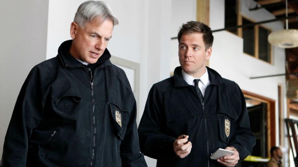 Mark Harmon and Michael Weatherly in NCIS