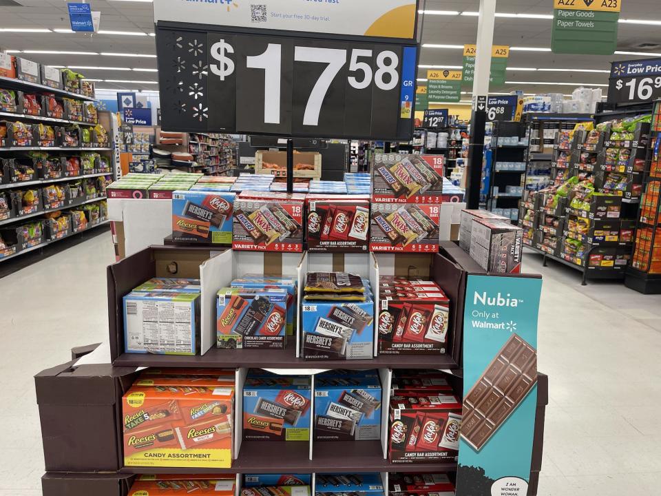 walmart candy display