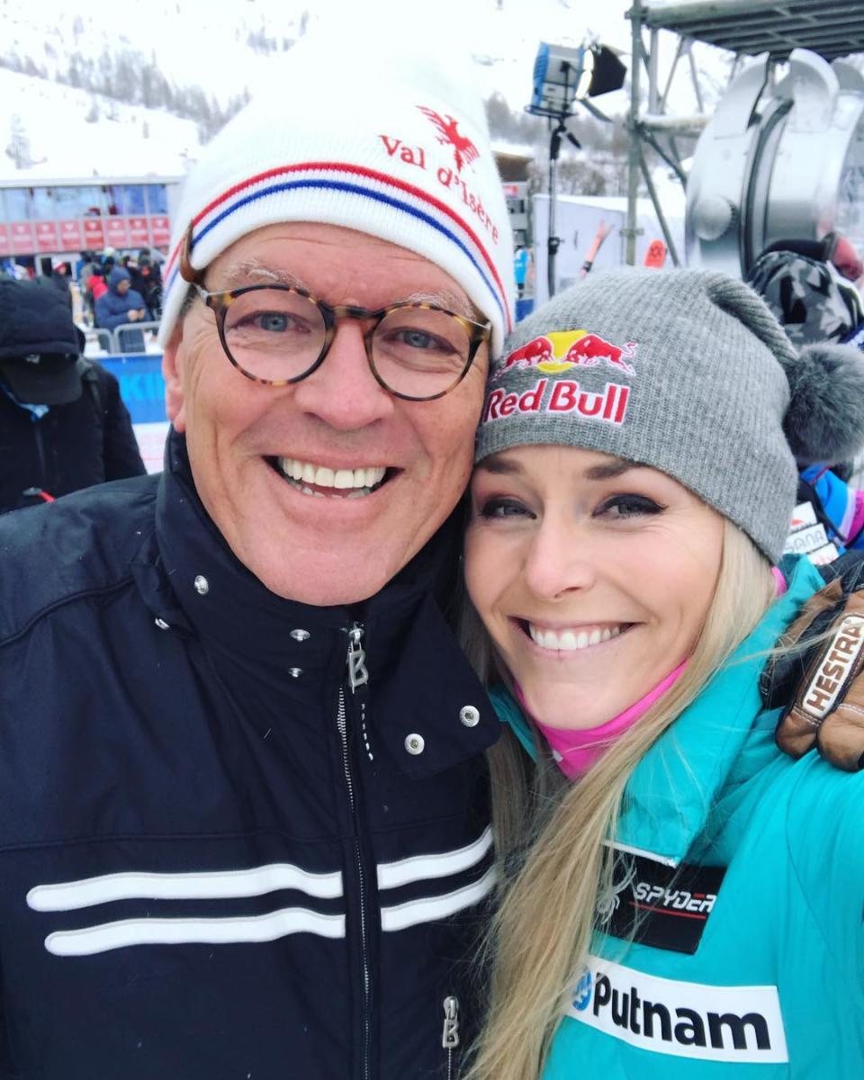 Alan & Lindsey. (instagram/lindseyvonn)