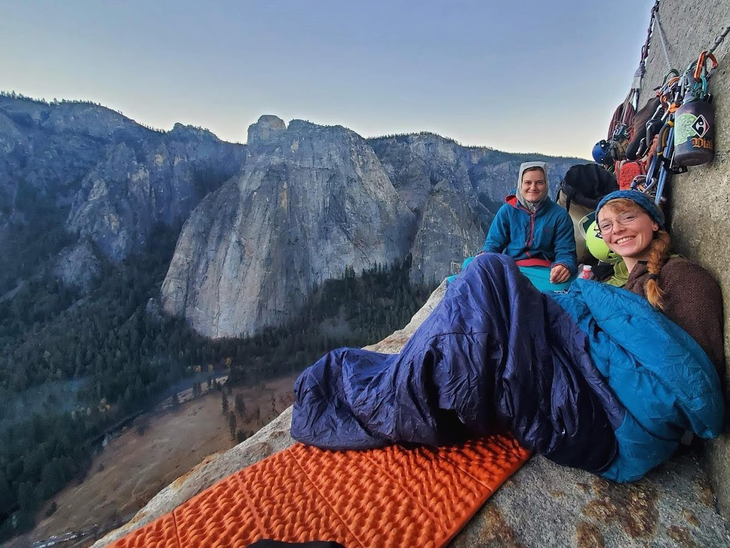 Doolittle (right) on El Cap Tower with Robinson.