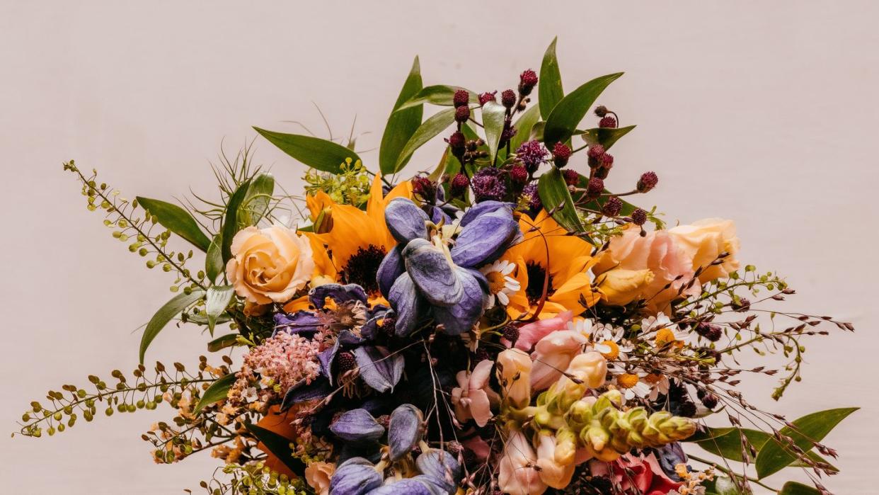 close up of flowers for a ceremony