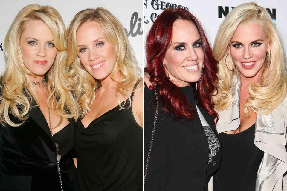 <p>Evan Agostini/Getty ; Chelsea Lauren/WireImage</p> Jenny McCarthy and Amy McCarthy arrive at a party to celebrate Jenny