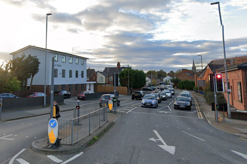 The crash happened in Moat Street, Wigston, on Monday, May 20