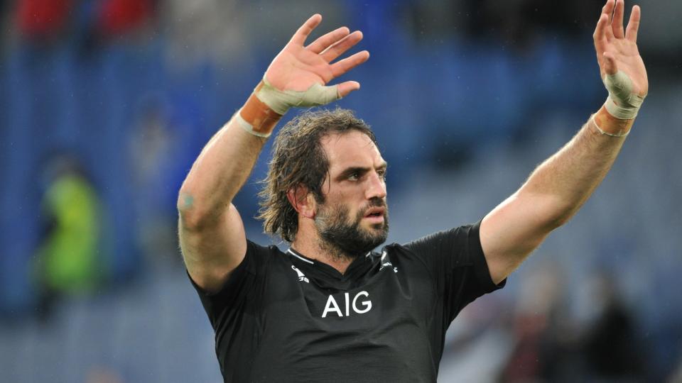 All Blacks star Sam Whitelock waves to fans Credit: Alamy