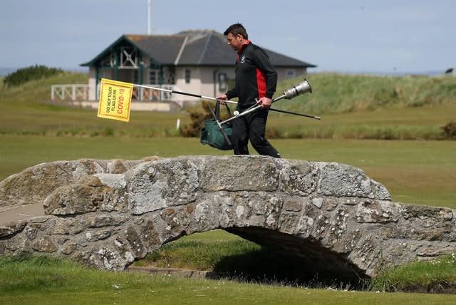 Greenkeeper at golf course