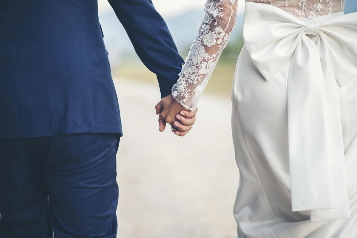 The coronavirus outbreak has left many people unable to go ahead with their weddings. (Getty Images)