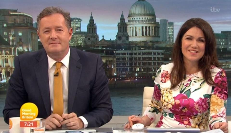 Piers and Susanna on today’s GMB. (ITV)