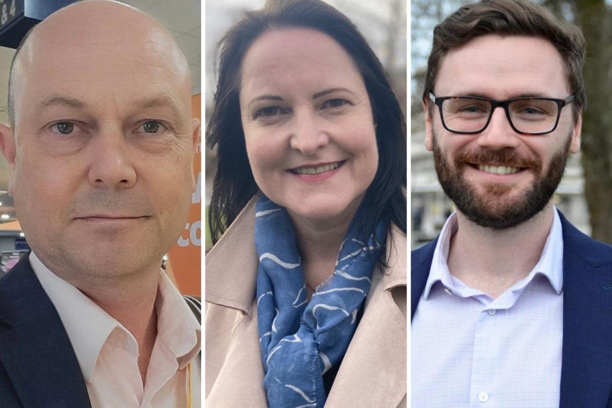 Steve Lodge, Alison Hernandez and Daniel Steel are vying to become your next PCC. <i>(Image: Supplied)</i>