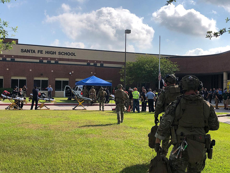 Mutmaßlicher Amoklauf an der Santa Fe High School in Houston, Texas. Foto: Harri County Sheriff’s Office/Zuma/Wire/dpa