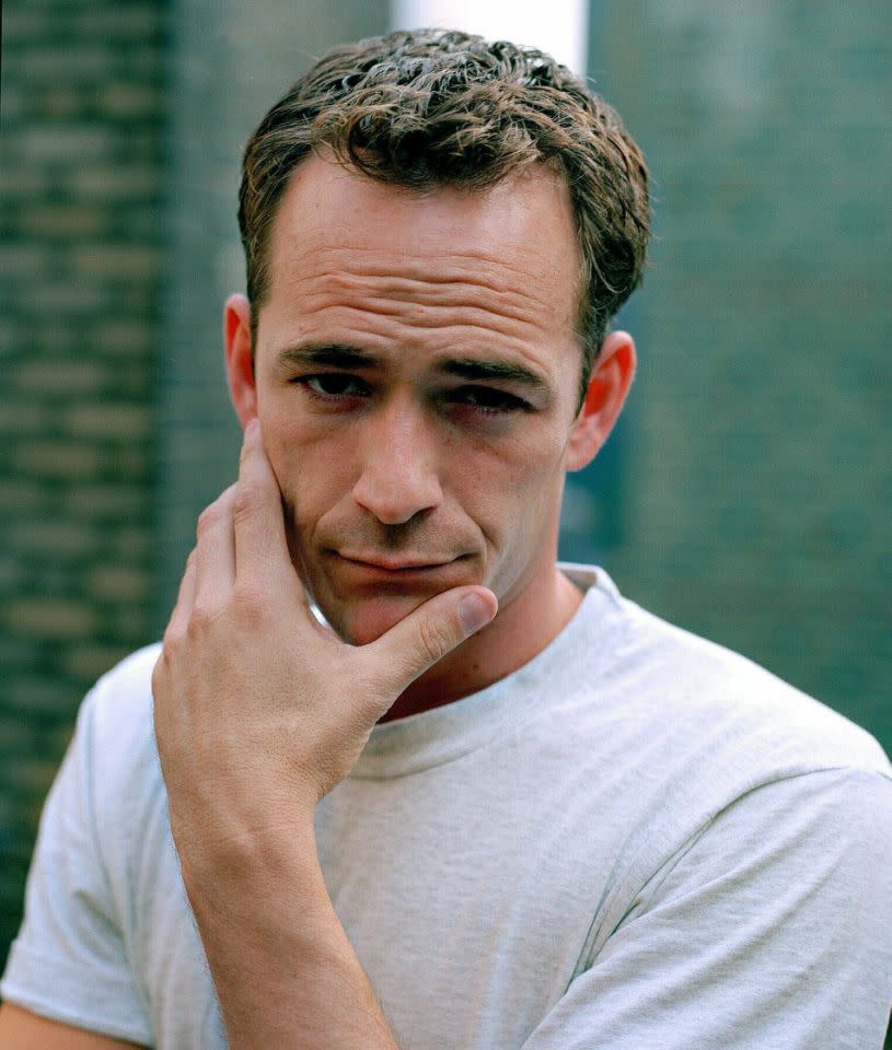 Luke Perry died on Monday after suffering a stroke last week. Source: AP